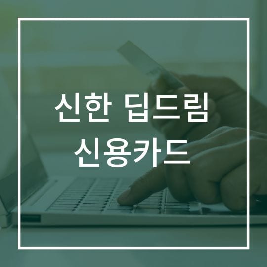 신한 딥드림 신용카드 꿈 같은 혜택 150% 활용하기