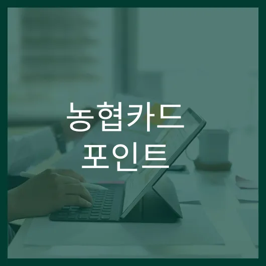 농협카드 포인트